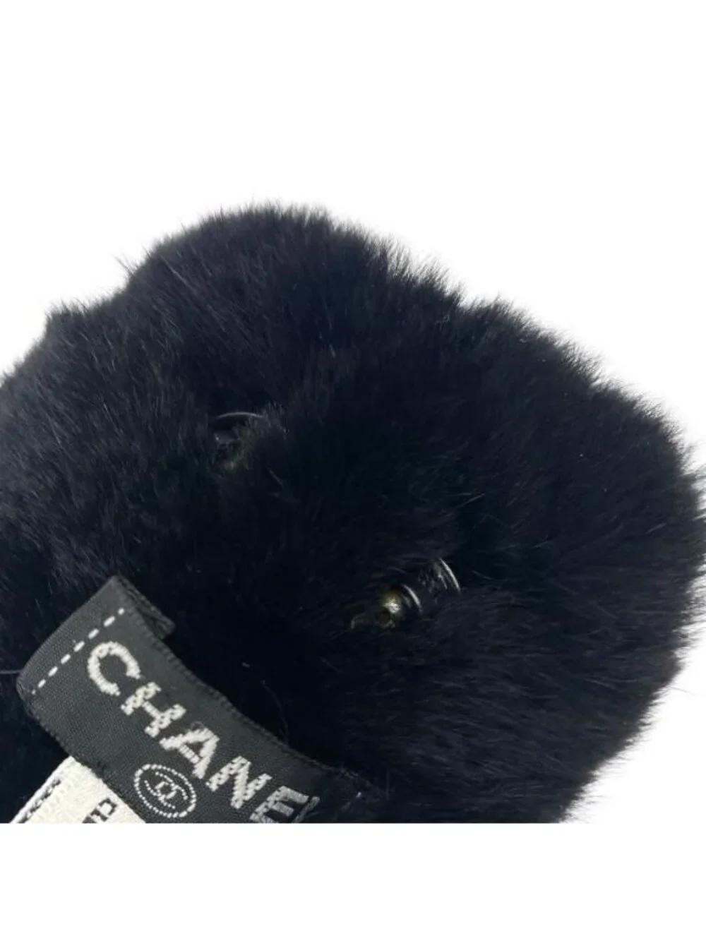 Chanel Rabbit Fur Bracelet Bangle Wristband Accessories Small - Picture 5 of 7